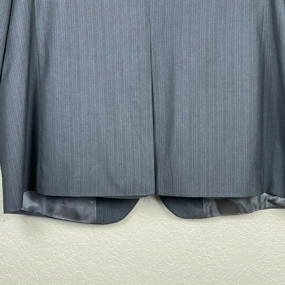 Banana Republic Suit Jacket Men's Sz 46R Three-Button Notch Lapel Pinstripe Gray - Picture 8 of 9